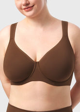 Soft Plus Size Full Coverage Unlined Minimizer Bra