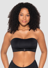 Front Closure Wireless Push-Up Bandeau Bra