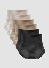 High-Waist Cross Compression Shaping Panties (6 Pack)