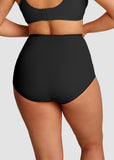 Plus-Size High-Waist Cross Tummy Control Panties (5 Pack)