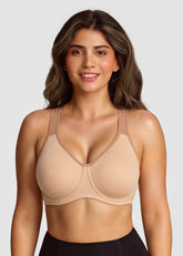 Full Coverage External Underwire Sports Bra