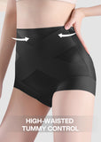 High-Waist Cross Compression Shaping Panties (6 Pack)