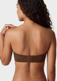 Strapless Mesh Balconette Underwire Bra
