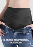 High-Waist Cross Compression Shaping Panties (6 Pack)