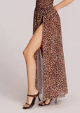 Ringy Sheer Slit Cover-Up Skirt