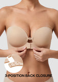 Front Closure No-Slip Supportive Fit Strapless Bra