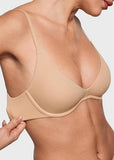 Unlined Plunge Balconette Bra with Underwire