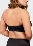 Strapless Mesh Balconette Underwire Bra