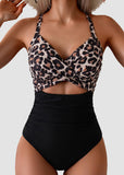 Tummy Control Cut Out Back Tie One Piece Swimsuit
