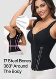 Double-Layer Tummy Control Waist Shaper Girdle With Bra