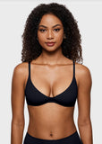Unlined Plunge Balconette Bra with Underwire