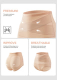 Plus-Size High-Waist Cross Tummy Control Panties (5 Pack)