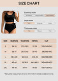 Double Tie High Waist Tummy Control Bikini Set