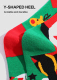 Festive Mismatched Christmas Crew Socks - 4 Pairs