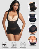 Open Bust Cross Compression Body Shaper