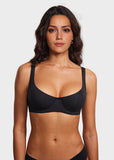Underwire Support Seamless Unlined Balconette Bra