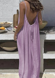 Elegant Backless Cami Dress