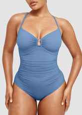 Smart Sculpt U-Ring Cut Out Shaping Swimsuit