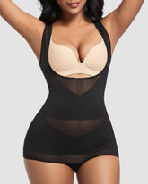 Open Bust Cross Compression Body Shaper