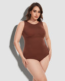 Crew Neck Sleeveless Sculpting Bodysuit Shapewear