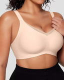 Smoothing Full Coverage Mesh Wireless Bra