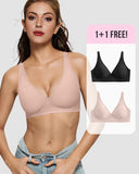 BOGO🔥Seamless Deep V Push-Up Wireless Bra