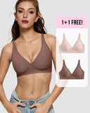 BOGO🔥Seamless Deep V Push-Up Wireless Bra