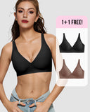 BOGO🔥Seamless Deep V Push-Up Wireless Bra