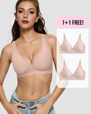 BOGO🔥Seamless Deep V Push-Up Wireless Bra