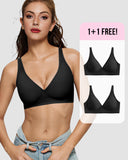 BOGO🔥Seamless Deep V Push-Up Wireless Bra