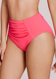 High-Waisted Ruched Tummy Control Bikini Set