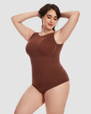 Crew Neck Sleeveless Sculpting Bodysuit Shapewear
