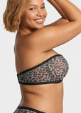 Strapless Mesh Balconette Underwire Bra