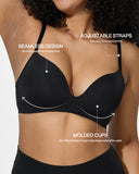 Seamless One-Piece Molded Wireless Bra