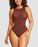 Crew Neck Sleeveless Sculpting Bodysuit Shapewear