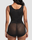 Open Bust Cross Compression Body Shaper