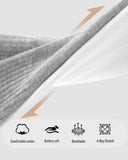 Ribbed Knit Cotton Crew Socks