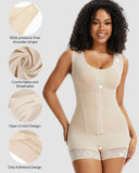PowerMesh Double-Layer Tummy Control Bodysuit Shapewear