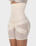 CrossSculpt High Waist Tummy Control Shaping Shorts