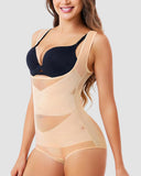 Open Bust Cross Compression Body Shaper