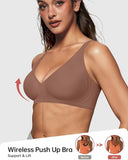 🔥BOGO Seamless Deep V Push-Up Wireless Bra