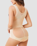 Open Bust Cross Compression Body Shaper