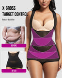 Open Bust Cross Compression Body Shaper