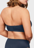 Strapless Mesh Balconette Underwire Bra
