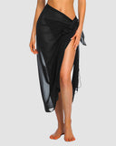 Side Tie Midi Sarong Sheer Cover Up