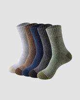 Men's Thermal Terry Loop Socks - 5 Pairs