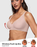 🔥BOGO Seamless Deep V Push-Up Wireless Bra