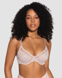 BOGO🔥Unlined Mesh Full Coverage Lace Minimizer Bra