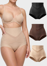 V-Shaped Tummy-Control Sculpting Briefs Multipack