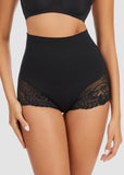 Smooth High-Waisted Sheer Lace Sculpting Brief (4 Pack)